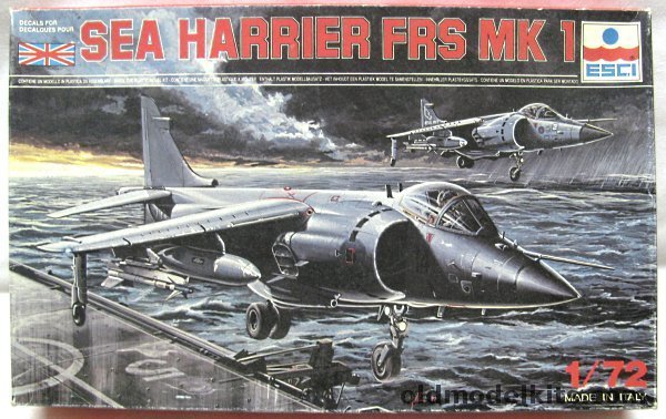 ESCI 1/72 Sea Harrier FRS Mk 1 - 899 Sq HMS Hermes Royal Navy / 899 RNAS Yeovilton Royal Navy, 9030 plastic model kit